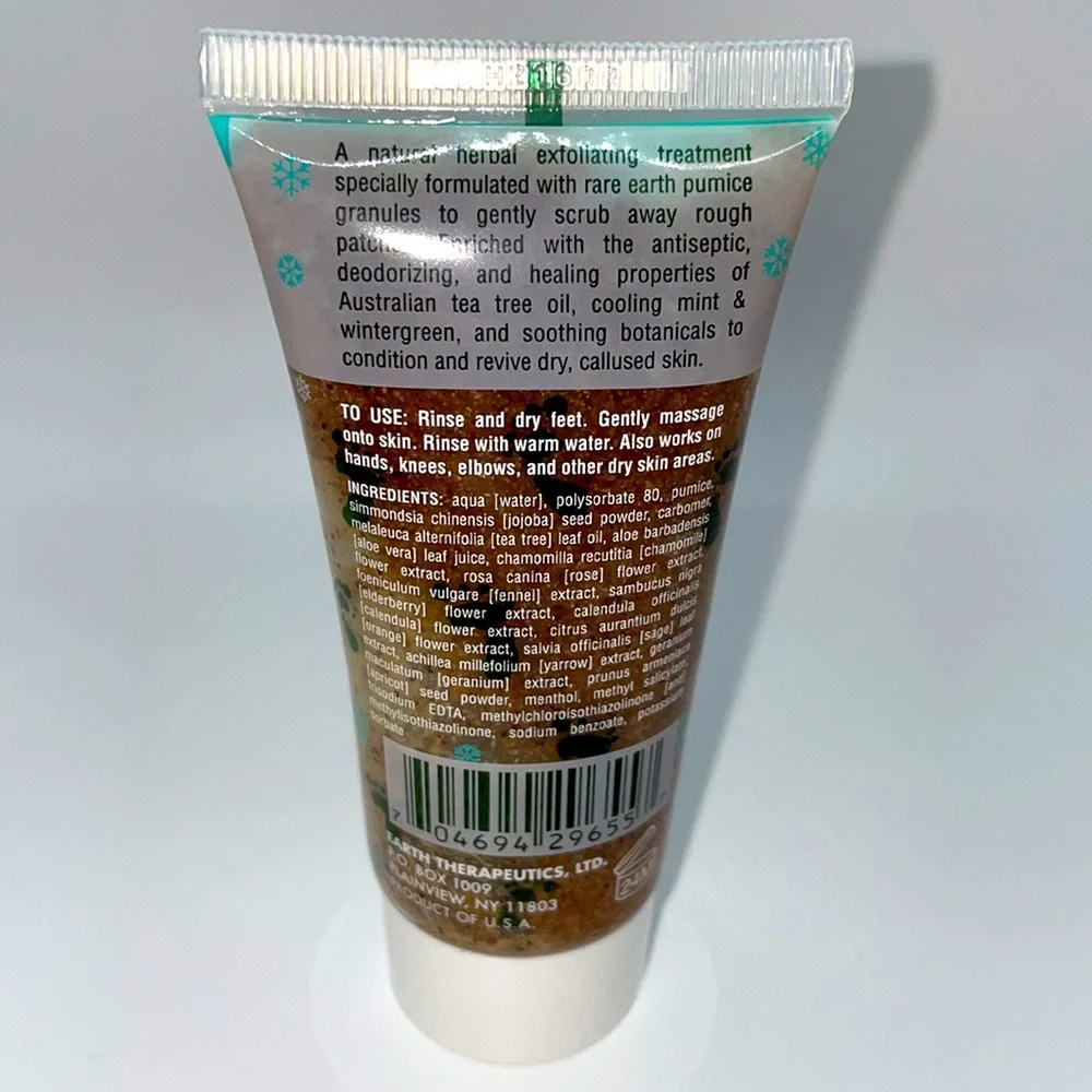 Earth Therapeutics Tea Tree Oil Cooling Foot Scrub